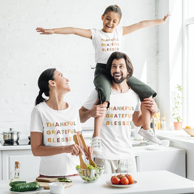 Thankful Grateful Blessed – Fall Colours  T-Shirt (Creator Uploaded)