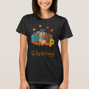 Thankful Grateful Blessed Grammy Pumpkins Thanksgi T-Shirt