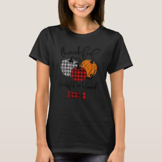 Thankful Grateful Blessed Lola Autumn Fall Pumpkin T-Shirt