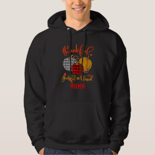Thankful Grateful Blessed Moma Autumn Fall Pumpkin Hoodie