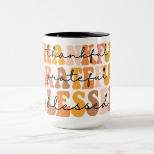 Thankful Grateful Blessed Mug