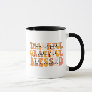 Thankful Grateful Blessed Mug