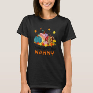 Thankful Grateful Blessed Nanny Pumpkins Thanksgiv T-Shirt