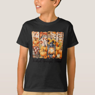 Thankful Grateful Blessed Pumpkin Fall Thanksgivin T-Shirt