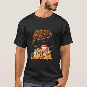Thankful Grateful Blessed Pumpkin Truck Its Fall Y T-Shirt