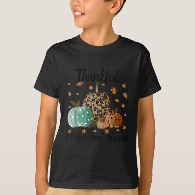 Thankful Grateful Blessed Shirt For Women Funny Ch (Front)
