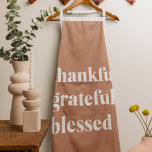 Thankful Grateful Blessed | Thanksgiving  Apron<br><div class="desc">Thankful Grateful Blessed | Thanksgiving</div>