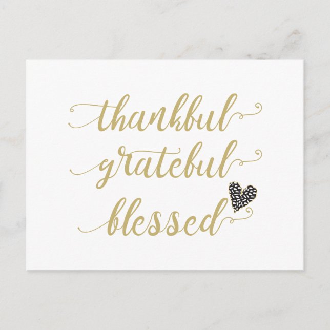 thankful grateful blessed thanksgiving holiday (Front)