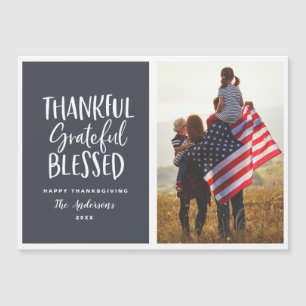 Thankful, grateful, blessed thanksgiving photo