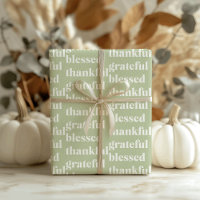 Thankful Grateful Blessed | Thanksgiving Quote