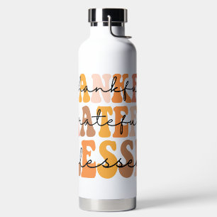Thankful Grateful Blessed Water Bottle