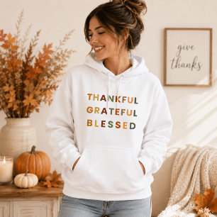 Thankful Grateful Blessed – Women’s Fall Hoodie