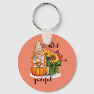 Thankful & grateful keychain