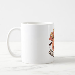 thankful Halloween Groovy halloween fall season Coffee Mug