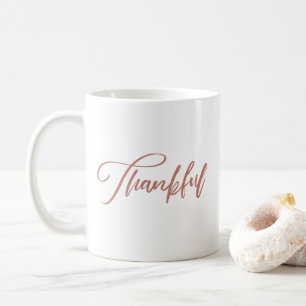 Thankful Handwritten Typography Coffee Mug