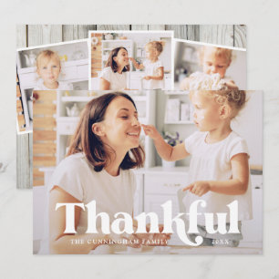 Thankful Happy Thanksgiving Modern Country Rustic