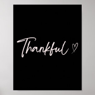 Thankful Heart Design, Fall Thanksgiving Theme Poster