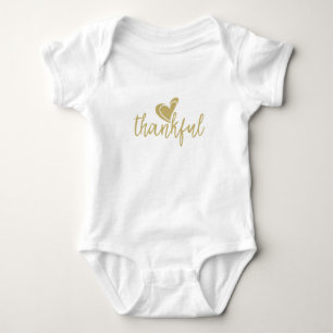 thankful heart thanksgiving baby bodysuit