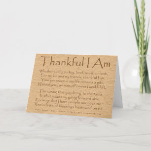 Thankful I Am Holiday Card