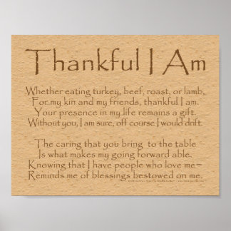 Thankful I Am Poster