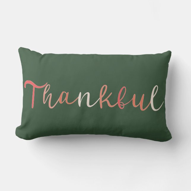 Thankful Lumbar Pillow (Front)