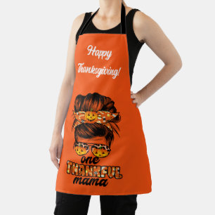 Thankful Mama Autumn Customize Text and Colour Apron