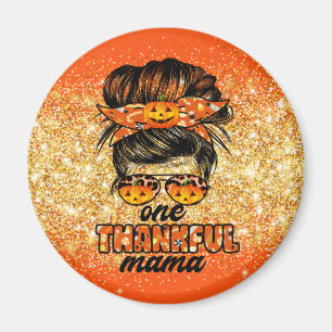 Thankful Mama Autumn Customize Text and Colour Magnet