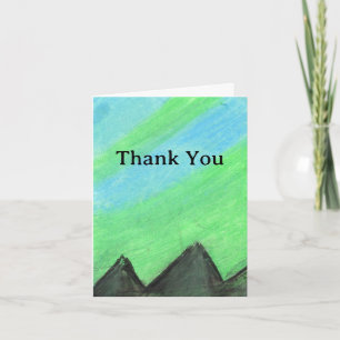 Thankful mountains thank you card