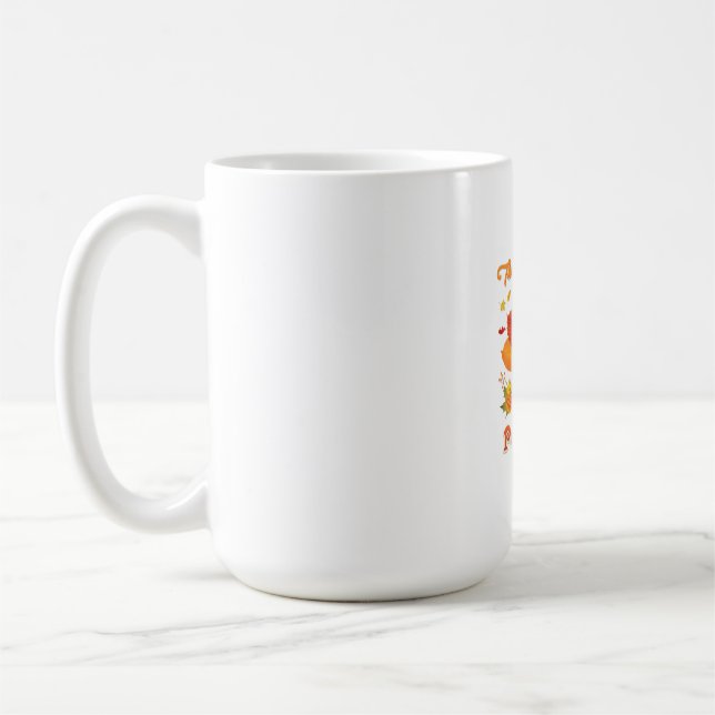 Thankful My Pomeranian Dog Thanksgiving Im Pumpki Coffee Mug (Left)