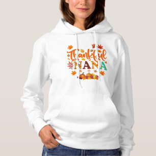 Thankful NANA – Autumn Leaves & Cozy Gratitude  Hoodie