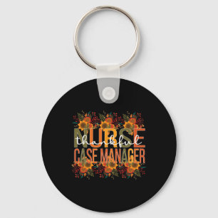 Thankful Nurse Case Manager Thanksgiving Case Mana Keychain