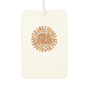 Thankful Peds Nurse Thanksgiving Pediatric Nursing Air Freshener
