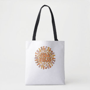 Thankful Peds Nurse Thanksgiving Pediatric Nursing Tote Bag