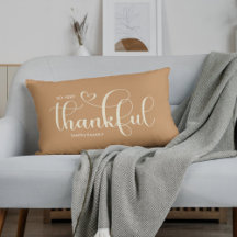 Thankful Personalized Orange Fall Autumn