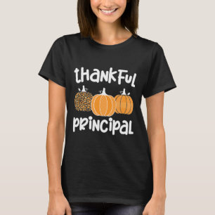 Thankful Principal Thanksgiving School Principal T-Shirt