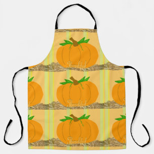 thankful pumpkin apron