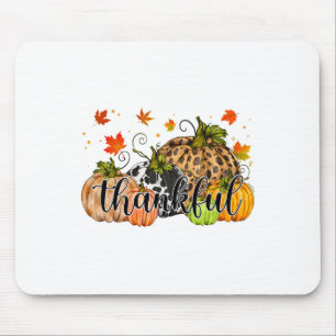 Thankful Pumpkin Fall Autumn Happy Thanksgiving Da Mouse Pad