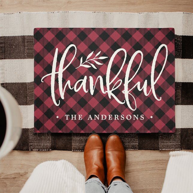 Thankful Season | Personalized Thanksgiving Doormat (Creator Uploaded)