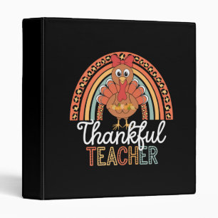 Thankful Teacher Blessed Thanksgiving School Binder