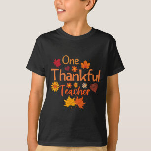 thankful teacher for women fall teacher thanksgivi T-Shirt