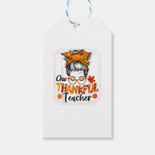 thankful teacher for women fall thanksgiving messy gift tags