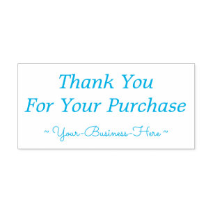 Thankful "Thank You For Your Purchase" Business Self-inking Stamp