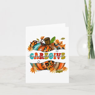 Thankful Thanksgiving Fall Autumn Card