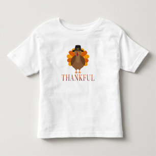 Thankful Thanksgiving Turkey Toddler T-shirt