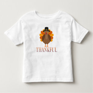 Thankful Thanksgiving Turkey Toddler T-shirt