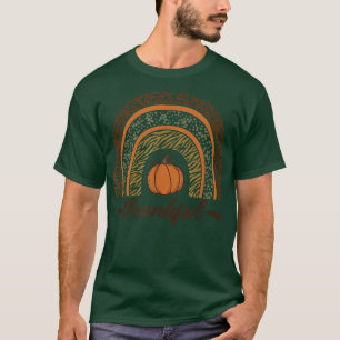Thankful, Thanksgiving, Women Girls, Fall Pumpkin  T-Shirt