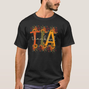 Thankful Tia Grandmother Thanksgiving Tia Grandma T-Shirt