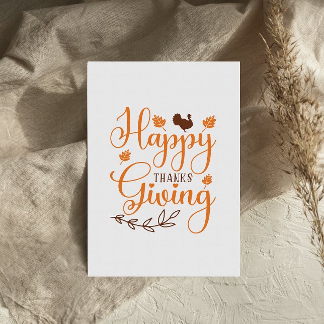 Thankful Turkey Happy Thanksgiving card (Creator Uploaded)