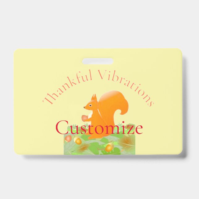 Thankful Vibes Squirrel Thunder_Cove Badge (Front)