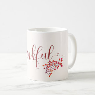 Thankful with Berries Coffee Mug